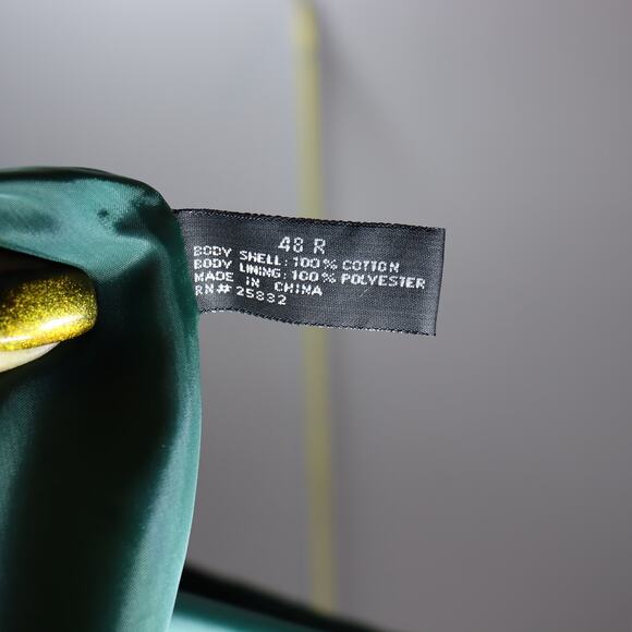 Circle S Green Corduroy Western Blazer w/ Suede Elbow Patches 48R - Picture 4 of 4